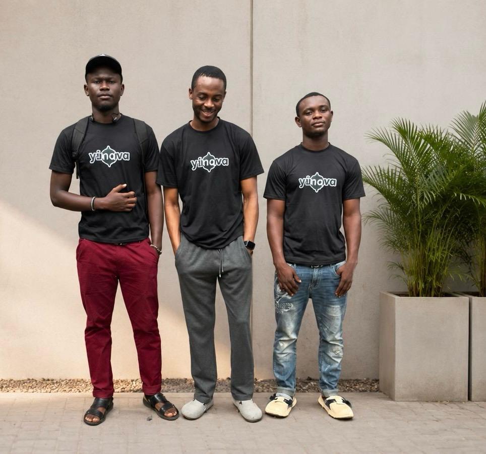 Three members of the Yinava team